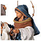 Holy Family Nativity Winter Elegance in resin fabric h 60 cm s4