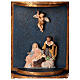 Triptych with Holy Family and Wise Men, resin, 12x20x5 in s2