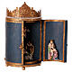 Tríptico Sagrada Familia Reyes Magos resina 30x50x25 cm s4