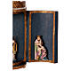 Triptych Holy Family Three Wise Men resin 30x50x25 cm s5