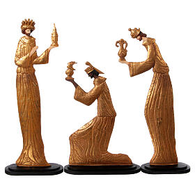 Three Kings statue gold metal Antique Splendor h 55 cm