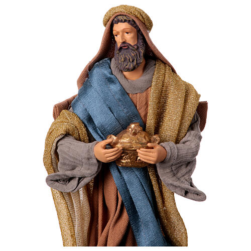 Winter Elegance Wise Men, resin and fabric, h 30 cm 2