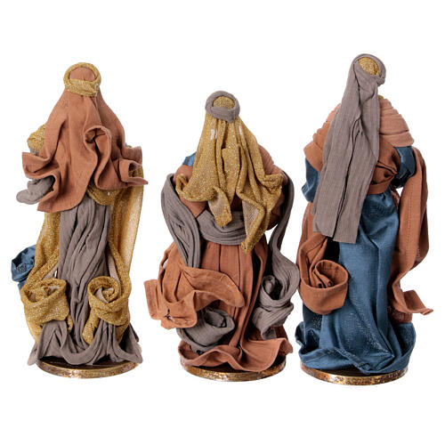 Three Wise Men statues Winter Elegance resin fabric h 30 cm 6
