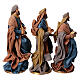 Three Wise Men statues Winter Elegance resin fabric h 30 cm s5