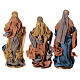 Three Wise Men statues Winter Elegance resin fabric h 30 cm s6