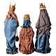 Three Wise Men statues in resin fabric Winter Elegance h 90 cm s10