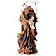 Winter Elegance Nativity, resin and blue and gold fabric, h 56 cm s5