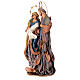 Natività resina stoffa Winter Elegance blu oro h 60 cm s3