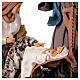 Holy Family nativity scene Winter Elegance fabric resin base h 40 cm s2