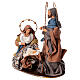 Holy Family nativity scene Winter Elegance fabric resin base h 40 cm s5