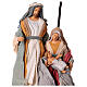 Holy Family nativity scene Hope fabric resin base h 40 s2