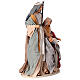 Holy Family nativity scene Hope fabric resin base h 40 s5