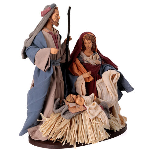Holy Family Nativity Desert Light resin base fabric H 30 cm 5