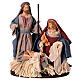 Holy Family Nativity Desert Light resin base fabric H 30 cm s1