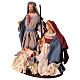 Holy Family Nativity Desert Light resin base fabric H 30 cm s3