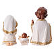 Complete resin Nativity Scene, baby style, white and gold, set of 11 figurines of 8 cm s6
