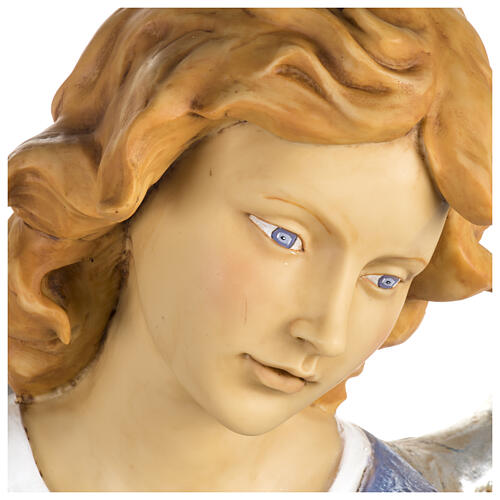 Engel stehend mit Harfe, passend für die 125 cm Krippe von Fontanini, aus Resin, für Außenbereich 5