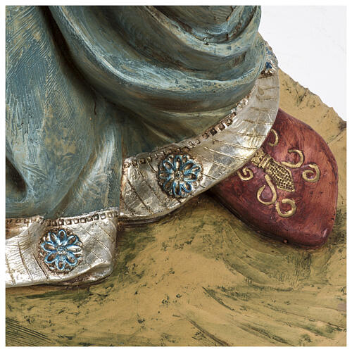 Heiliger König, stehend, Melchior, passend für die 180 cm Krippe von Fontanini, aus Resin, für Außenbereich 12