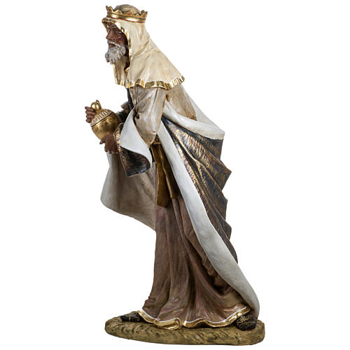 Heiliger König, stehend, Caspar, passend für die 180 cm Krippe von Fontanini, aus Resin, für Außenbereich 6