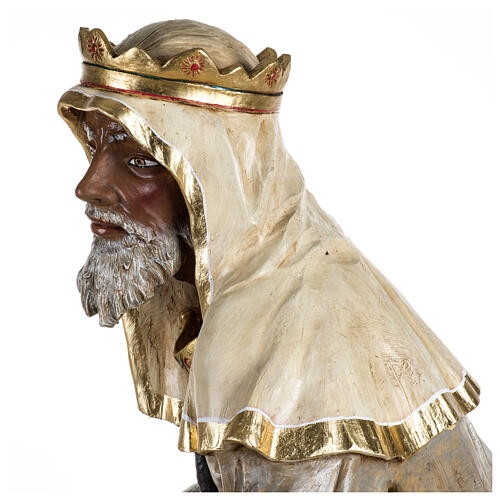 Heiliger König, stehend, Caspar, passend für die 180 cm Krippe von Fontanini, aus Resin, für Außenbereich 7