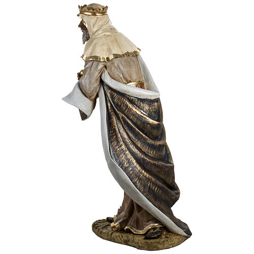 Heiliger König, stehend, Caspar, passend für die 180 cm Krippe von Fontanini, aus Resin, für Außenbereich 14