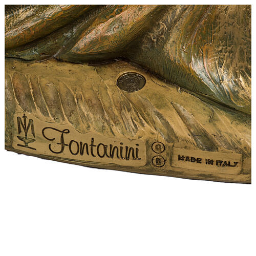 Heiliger König, kniend, Balthasar, passend für die 180 cm Krippe von Fontanini, aus Resin, für Außenbereich 17