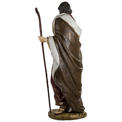 Statue Saint Joseph 180 cm crèche extérieur Fontanini 13