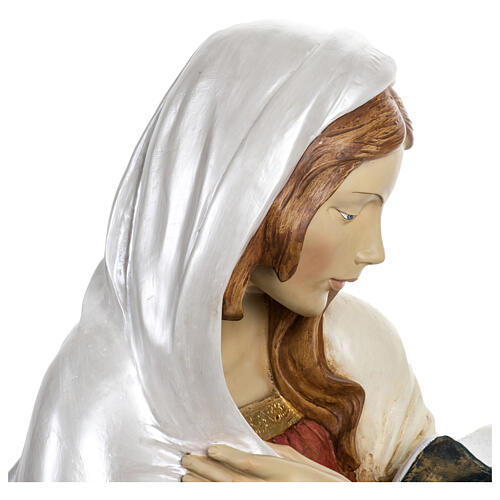 Statua Maria in ginocchio resina presepe esterno 180 cm Fontanini 7
