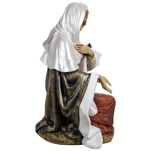 Statua Maria in ginocchio resina presepe esterno 180 cm Fontanini 9