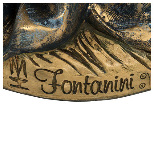 Statua Maria in ginocchio resina presepe esterno 180 cm Fontanini 14