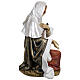 Statua Maria in ginocchio resina presepe esterno 180 cm Fontanini s10