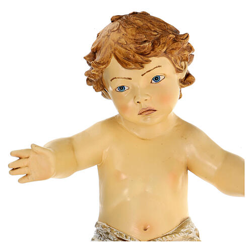 Niño Jesús de resina para belén exterior Fontanini 180 cm 4