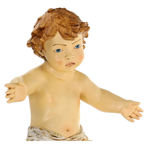 Niño Jesús de resina para belén exterior Fontanini 180 cm 7