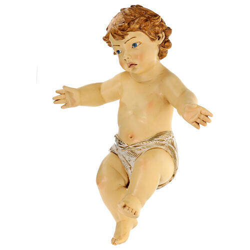 Niño Jesús de resina para belén exterior Fontanini 180 cm 10