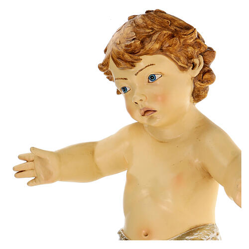 Enfant Jésus en résine pour crèche extérieur Fontanini 180 cm 12
