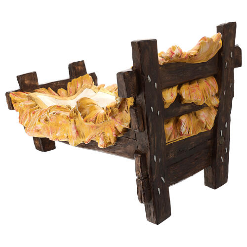 Wiege aus Resin, passend für die 180 cm Krippe von Fontanini, für Außenbereich 11