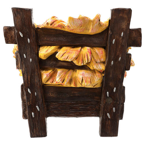 Wiege aus Resin, passend für die 180 cm Krippe von Fontanini, für Außenbereich 17