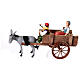 Drunkard and woman on a cart, 10x20x10 cm, for 8-10 cm Nativity Scene s1