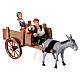 Drunkard and peasant girl on a wagon 10x20x10 cm nativity scene 8-10 cm s3