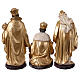 Set of 11 Nativity Scene characters, golden resin, 30 cm s11
