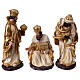 Set presepe 30 cm con 11 soggetti in resina oro  s5