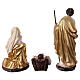 Complete nativity set 30 cm with 11 pcs in gold resin s10