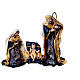 Set presepe da 10 soggetti in resina e tessuto 35 cm s2