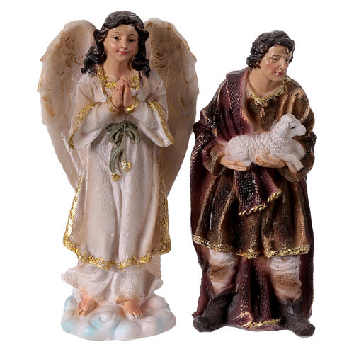 Set belén 11 figuras 15 cm de resina coloreado 6