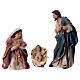 Complete Nativity Scene set with 11 subjects 15 cm in colored resin s2