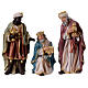 Complete Nativity Scene set with 11 subjects 15 cm in colored resin s4