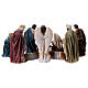 Complete Nativity Scene set with 11 subjects 15 cm in colored resin s8