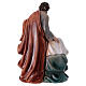 Nativity Holy Family in resin 20 cm colored Jesus manger s4