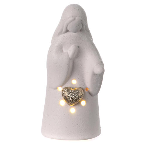 Set componible natividad con luz 20 cm de porcelana 3