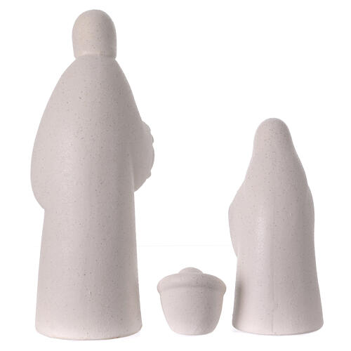 Nativity Holy Family modular with light 20 cm in porcelain 5